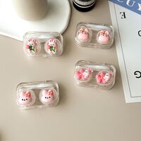 Mini soft contact lens kit retractable W806-03抱花兔头