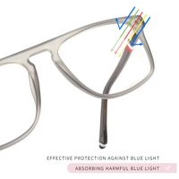 TR90 plastic glasses with blue light and UV protection 6011-GT