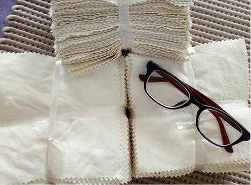 Suede napkin individually wrapped 2020329, 15*15 cm