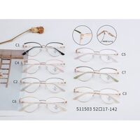 Combined frame (metal + TR90) with Blue Ray Cut protection lenses and flex MAMO S11503