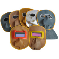 Маска защитная сварочная из воловьей кожи, 25*20 см, толщина 2 мм