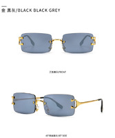 Солнцезащитные очки Elit металлические безободковые 9086