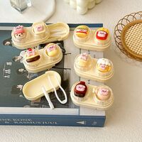 Mini soft contact lens kit retractable W-CT48小猪黄盒