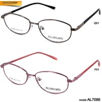 Mens cheap metal frames for glasses Allmilmo AL7086-W