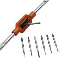 Set of 8 pieces M1.1-M2.5 mini taps with plastic case