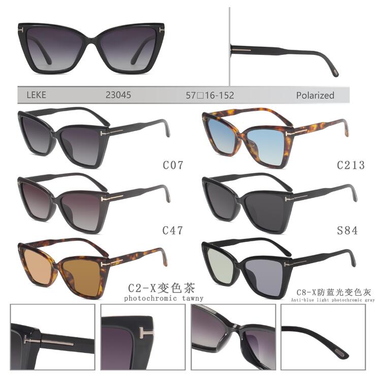 Polarized plastic sunglasses for women Leke LK23045