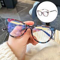 Reading PC plastic + metal glasses with Blue Ray Cut protection for women KY8083, diopters from 0.00 to +4.00