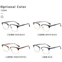 Combined frame (metal + TR90) or glasses with blue light protection, with spring hinges FA87128