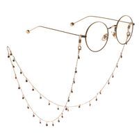Metal non-slip chain gold, with flower, for glasses and masks GL872