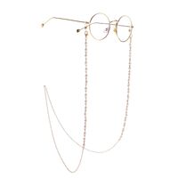 Metal non-slip chain, with pearl, for glasses and masks GL966
