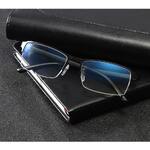 Metal eyeglasses F1689, diopters from 0.00 to -6.00, not centered