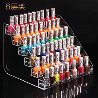 Showcase transparent acrylic for sprays rack ladder from 1 to 7 steps to the optics store