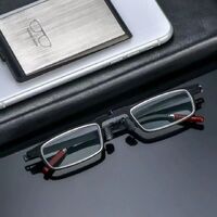 Plastic reading pince-nez glasses with case mobile phone mount 6037, diopters from +1.00 to +4.00, RMC=62-64