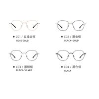Metal glasses with Blue ray cut 2897-3-GT