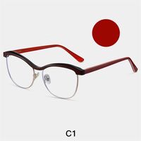 Combined frame (metal + TR90) or glasses with blue light protection, with spring hinges FA87265