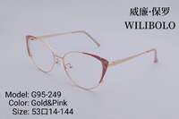 Оправа металлическая ультратонкая, с флексом Wilibolo G95-249