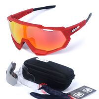 Safety shockproof sports goggles +3 caps, case 骑行套装-全框-109