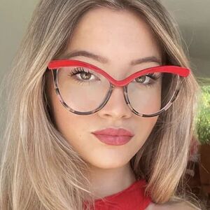 Plastic glasses with blue light protection for women 25218-PN