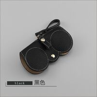 Genuine leather glasses case with microfiber lining ZY001