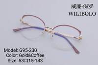 Nylor metal ultrathin frames Wilibolo, with spring hinges G95-230