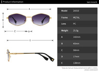 Солнцезащитные очки Elit металлические с цепочкой 310