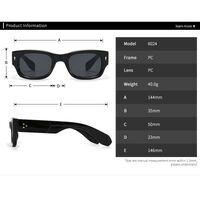 Plastic square sunglasses Elit 6024-EL