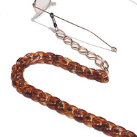 Gold glasses chain with round pearls GB142(1)