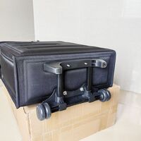 Mobile box (suitcase, trunk, organizer, display case) on wheels for frames and glasses for 108 slots JS-C230401