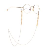 Metal non-slip chain, with cooper bead, for glasses and masks GL969
