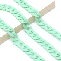 Acrylic non-slip chain, thick concave shape 29 colors, for glasses and masks GB011-2