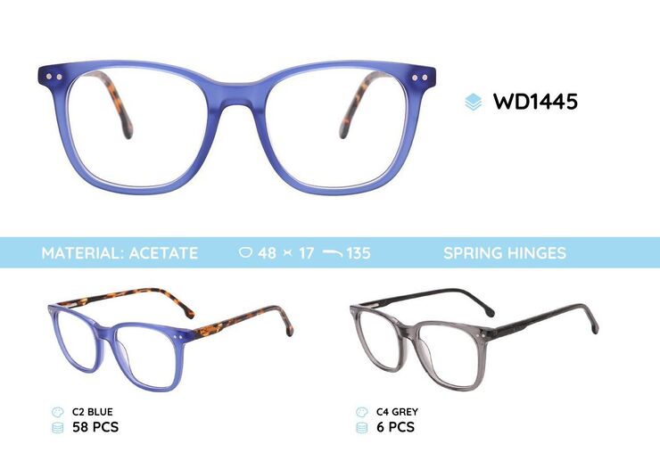 Plastic acetate eyeglasses frame for women WD1445