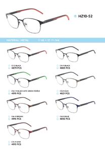 Металлическая оправа с дужками из материала TR-90 HZ10-52