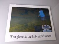 Карта для определения поляризации в очках 002, 15*10 см