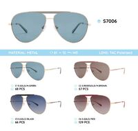 Metal frame polarized sunglasses S7006
