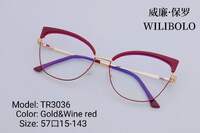 Metal + TR90 ultrathin women's frames with spring hinges Wilibolo TR3036