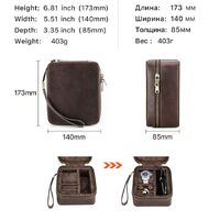 Eyeglasses genuine leather clutch bag with strap and zipper CF6008