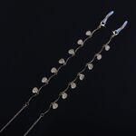 Gold-colored metal non-slip chain, with gold shell, for glasses and masks GL741