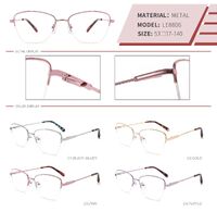 Оправа металлическая полуободковая с флексом LE8806-DA