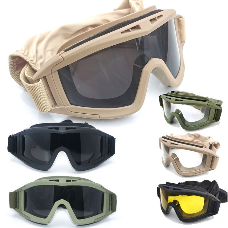 Safety shockproof tactical goggles 沙漠蝗虫-单支