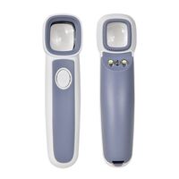 Portable pocket magnifier with backlight and UV light 18070, dimensions: 26*22 mm, magnification: 32X, 36Х, 44Х, 50Х