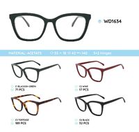 Plastic acetate eyeglasses frame with spring hinges WD1634
