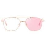 Очки фотохромные металлические для дали V8612 с розовыми линзами, диоптрии от 0.00 до -6.00, не центрованные