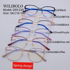 Metal ultrathin frames Wilibolo, with spring hinges G95-235