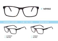 Plastic acetate eyeglasses frame for men with spring hinges WD1062