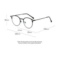 Metal glasses with blue light and UV protection 9728-3-GT