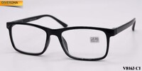 Corrective plastic frame eyeglasses with spring hinges VIZZINI V8163