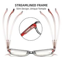 Reading PC plastic glasses with Blue Ray Cut protection and spring hinges KY8012, diopters from 0.00 to +4.00