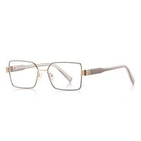 Metal + TR90 plastic Blue Blocker glasses frame for women with UV and blue light protection lenses More FCS3160