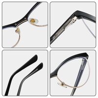Combined frame (metal + TR90) or glasses with blue light protection, with spring hinges FA87266
