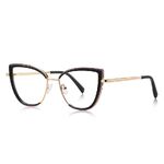 Оправа женская металлическая + пластик TR90, линзы-блюблокеры с защитой от ультрафиолета и синего света More FCS3153